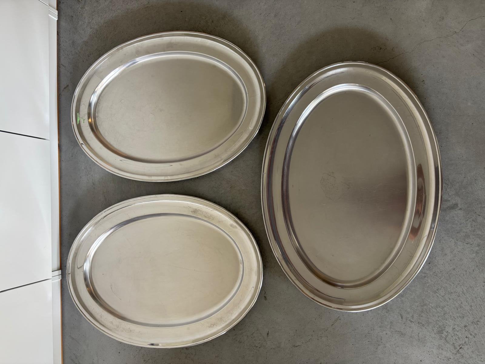 Plateau inox, Ophalen, Overige materialen, Gebruikt, Ovaal