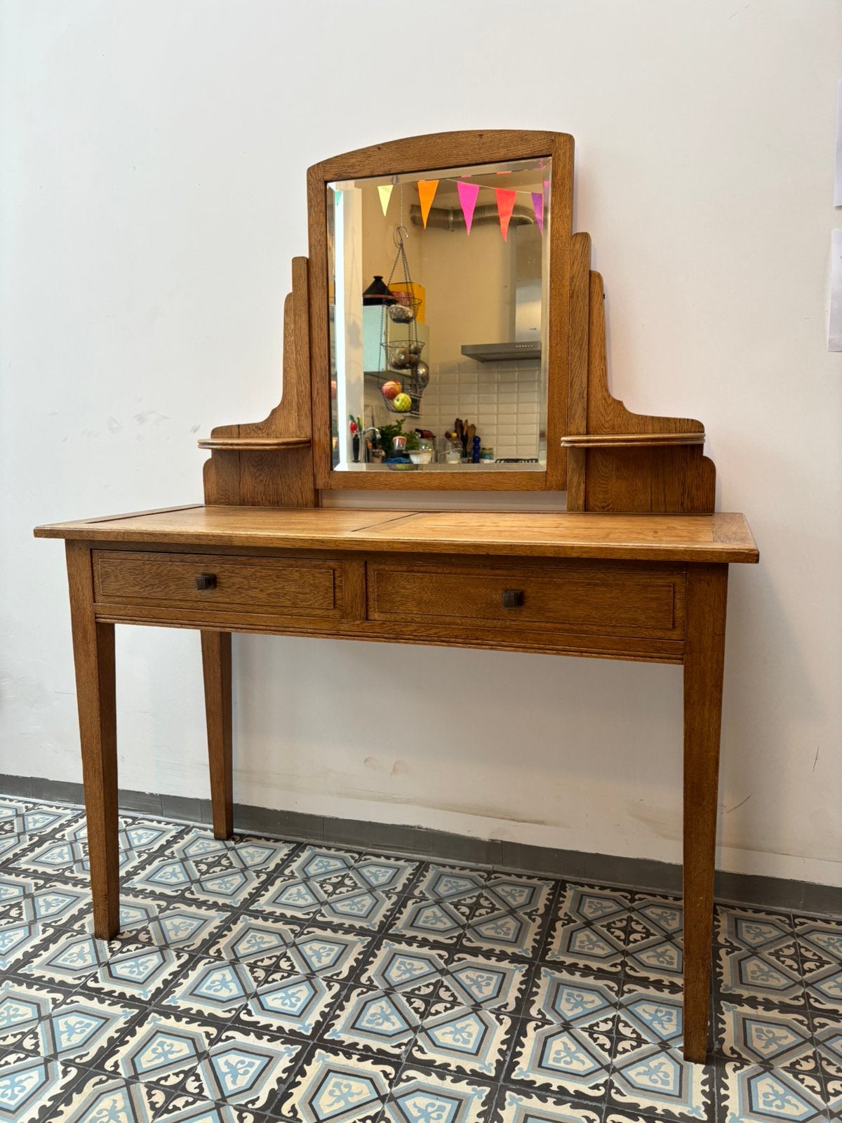Supermooie antieke kaptafel, Ophalen, Gebruikt