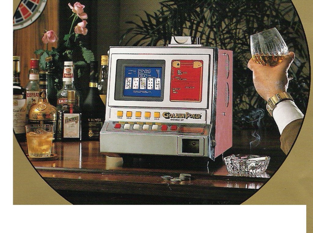 Golden Poker Double Up (Mini Boy), Verzamelen, Automaten | Gokkasten en Fruitautomaten, Euro, Ophalen, Zo goed als nieuw, Met sleutels