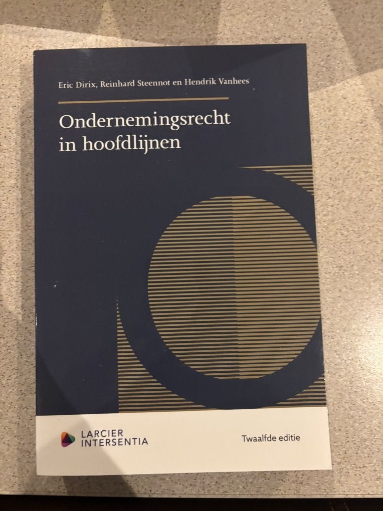 Ondernemingsrecht in hoofdlijnen, Boeken, Hoger Onderwijs, Eric Dirix; Reinhard Steennot, Ophalen of Verzenden, Zo goed als nieuw