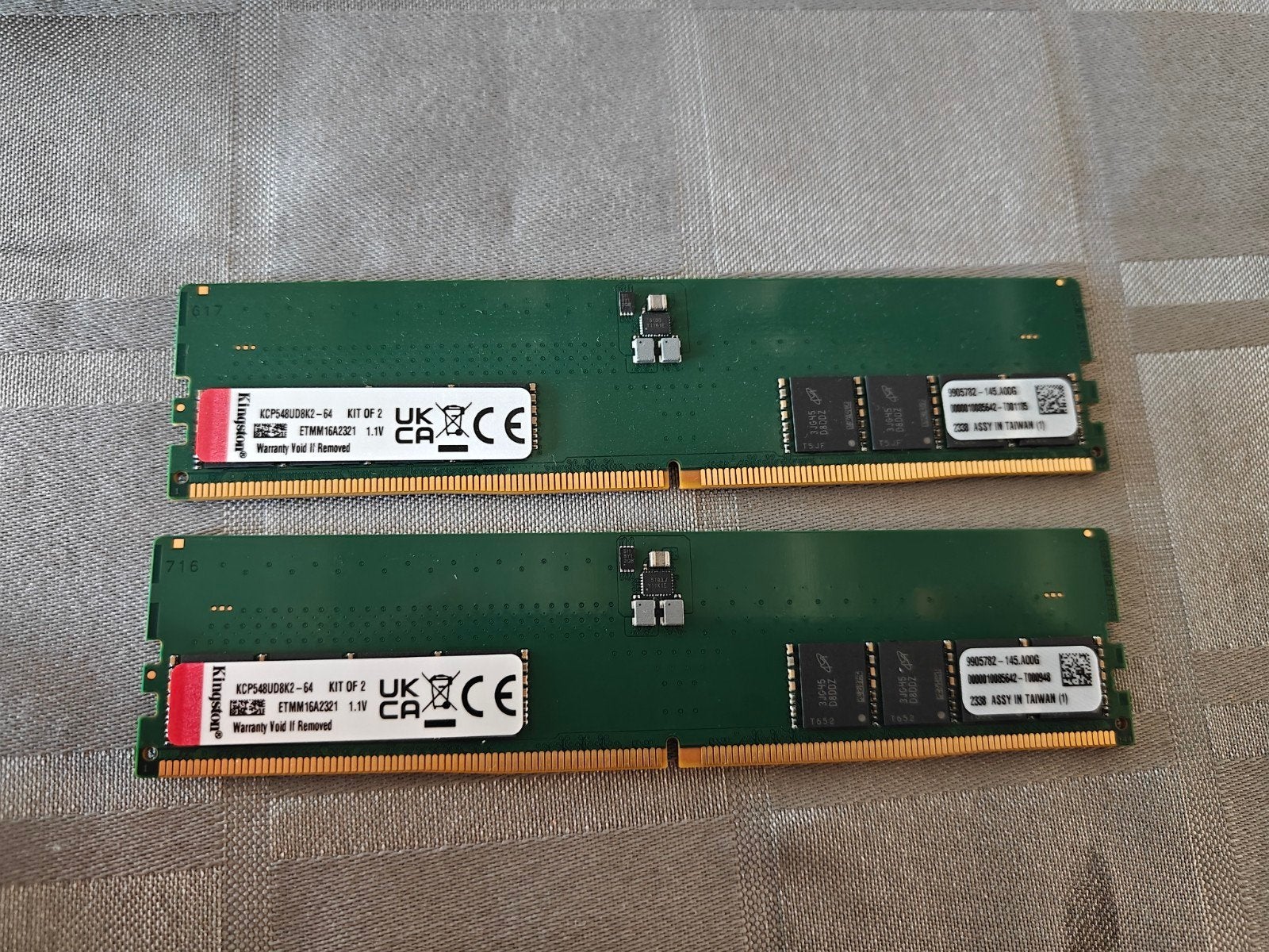 64 Go de RAM DDR5 4800 Kingston, Informatique & Logiciels, Mémoire RAM, Enlèvement ou Envoi, DDR5