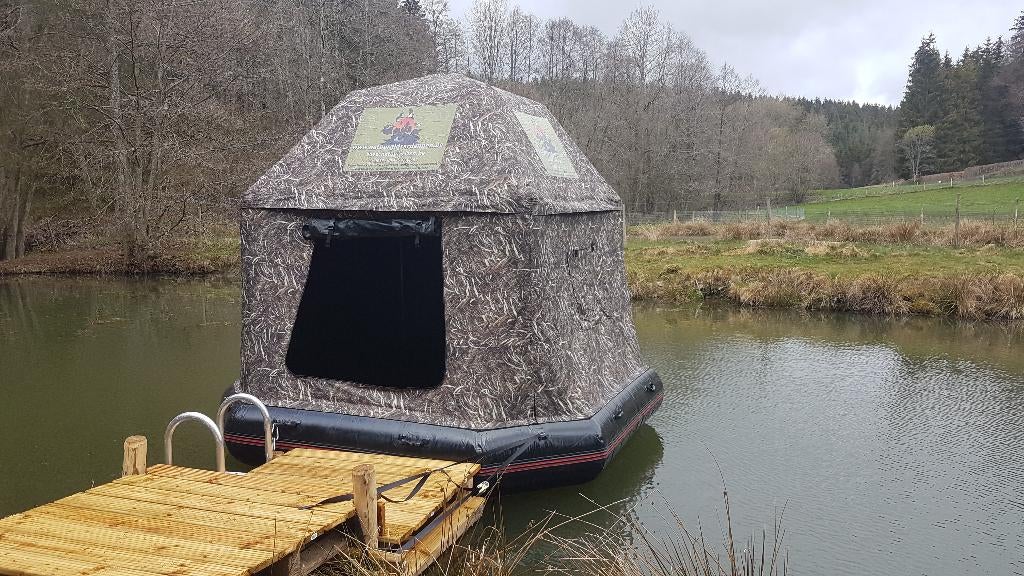 Unieke drijvende tent te koop !, Ophalen, Gebruikt, Tot en met 4