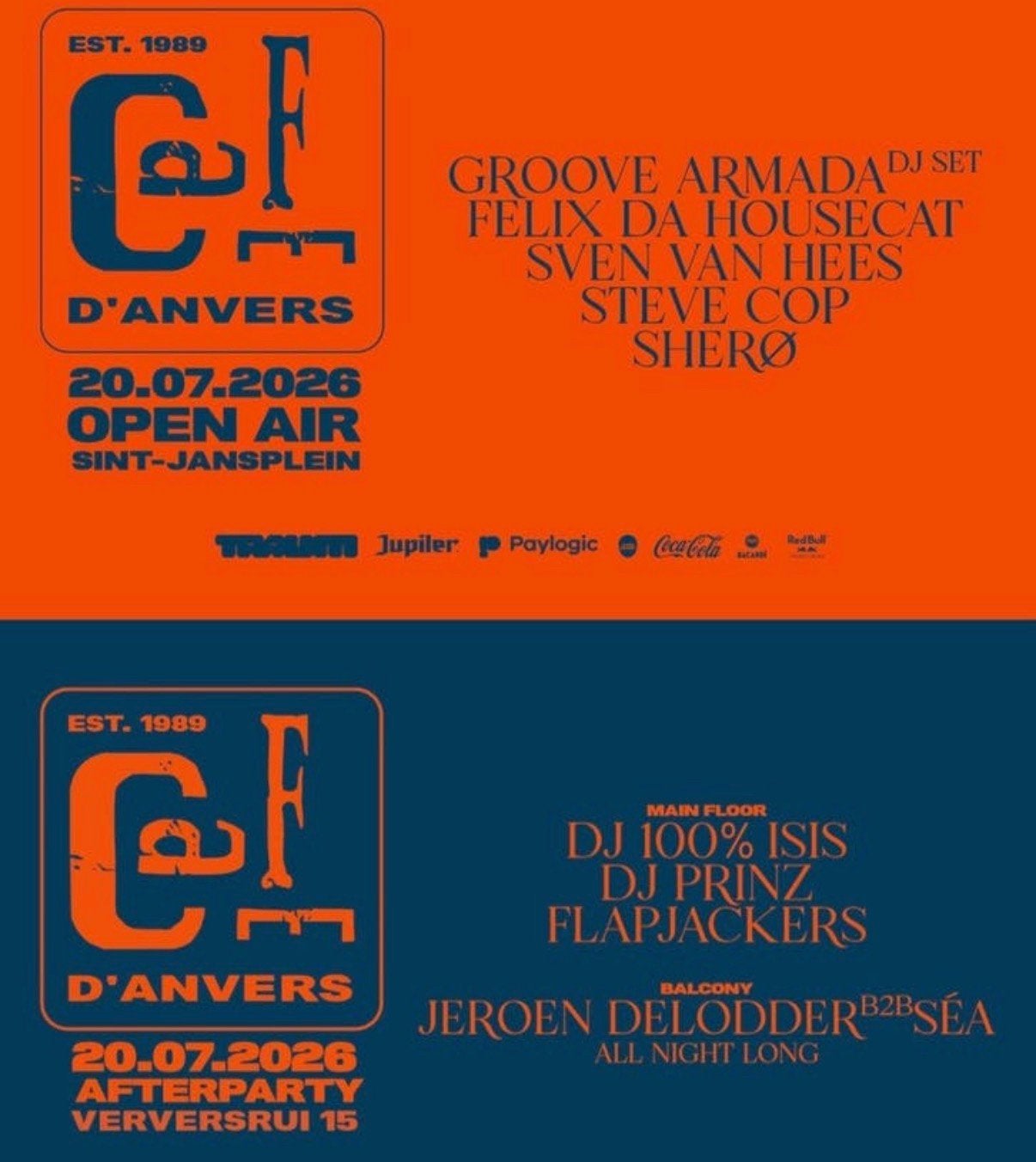 Cafe d’anvers open air 4 tickets beschikbaar, Drie personen of meer