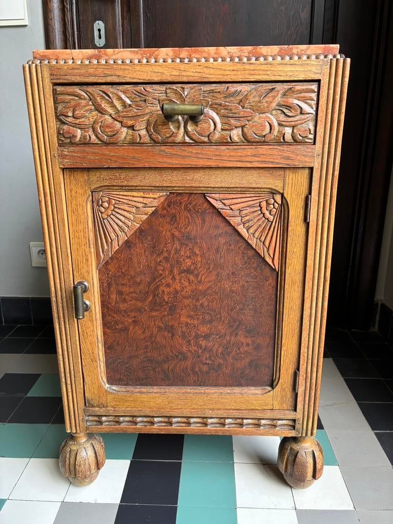 Art deco nachtkastje, Antiek en Kunst, Antiek | Meubels | Kasten, Ophalen