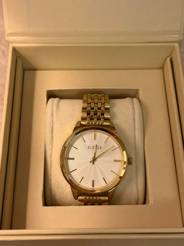 Horloge - Burker (goud), Ophalen, Zo goed als nieuw, Goud, Overige merken