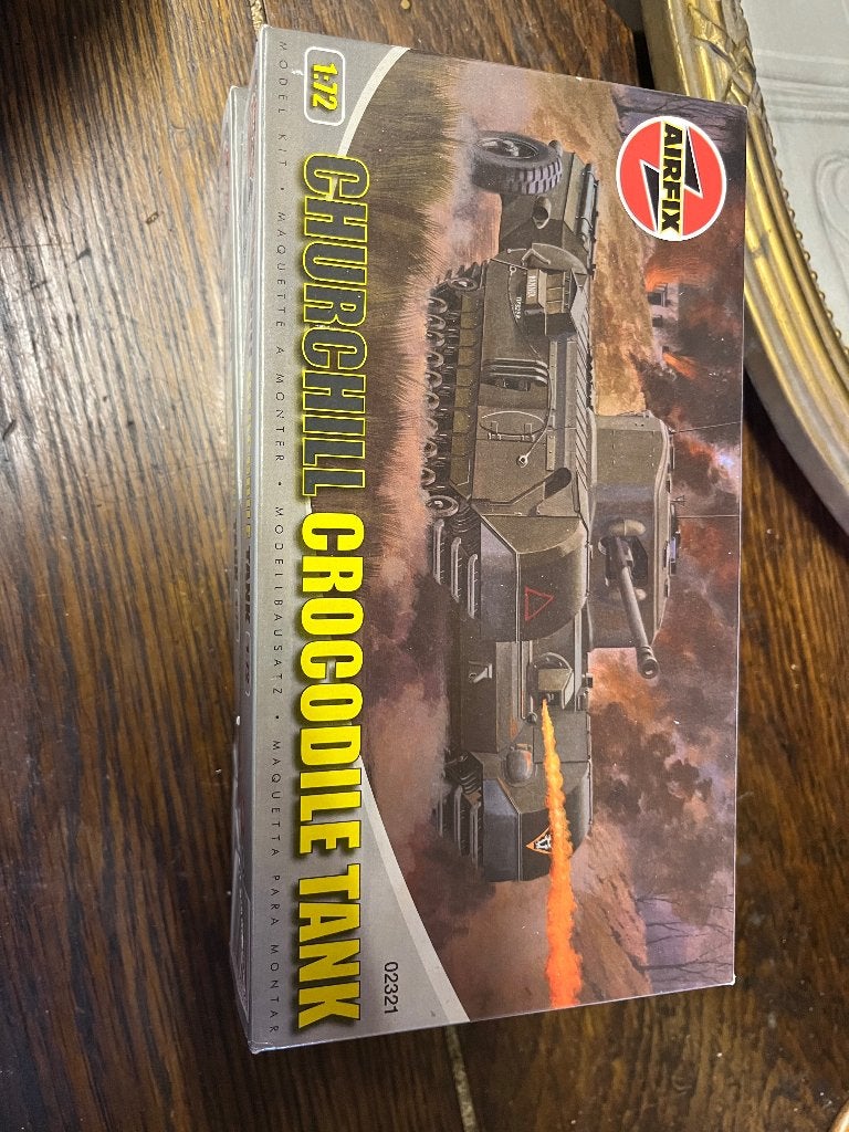 AIRFIX 1/72 CHURCHILL CROCODILE TANK-model, Ophalen of Verzenden, Tank, Airfix