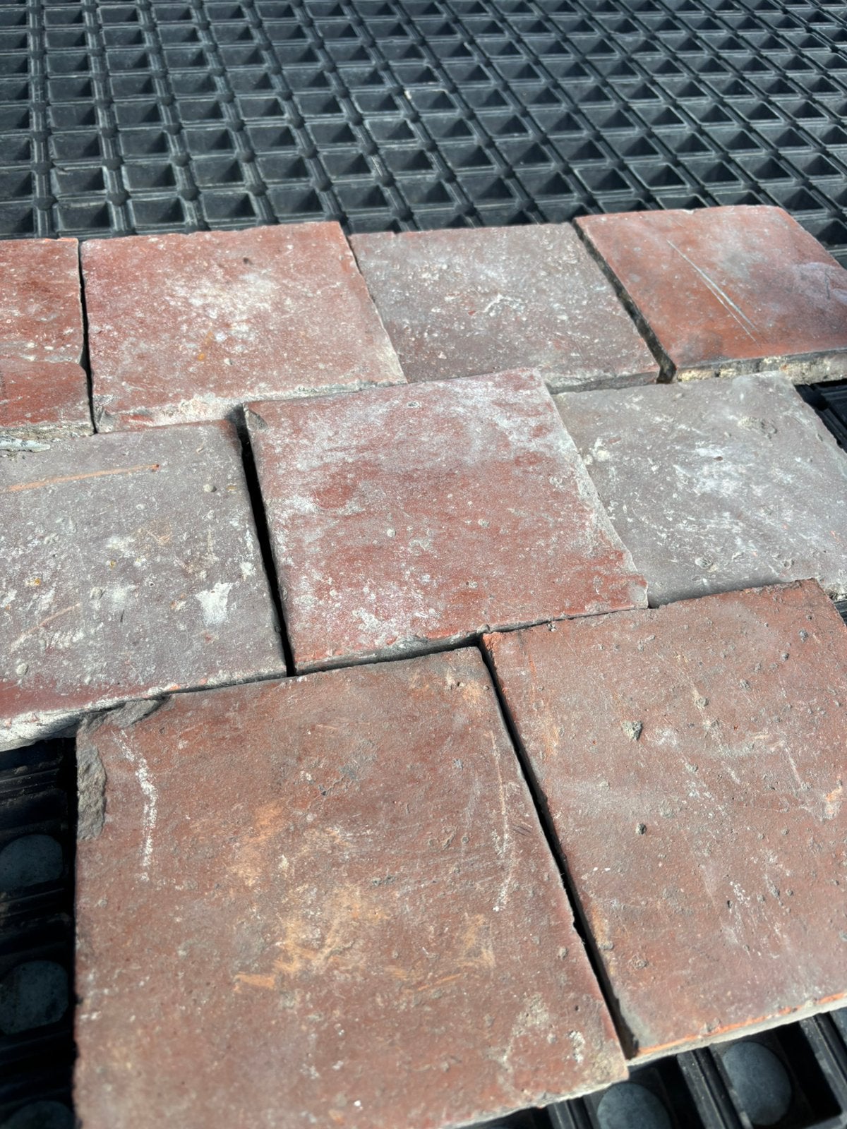Lot Antieke terracotta tegels. Voor info BELLEN 0474220705, Antiek en Kunst, Ophalen