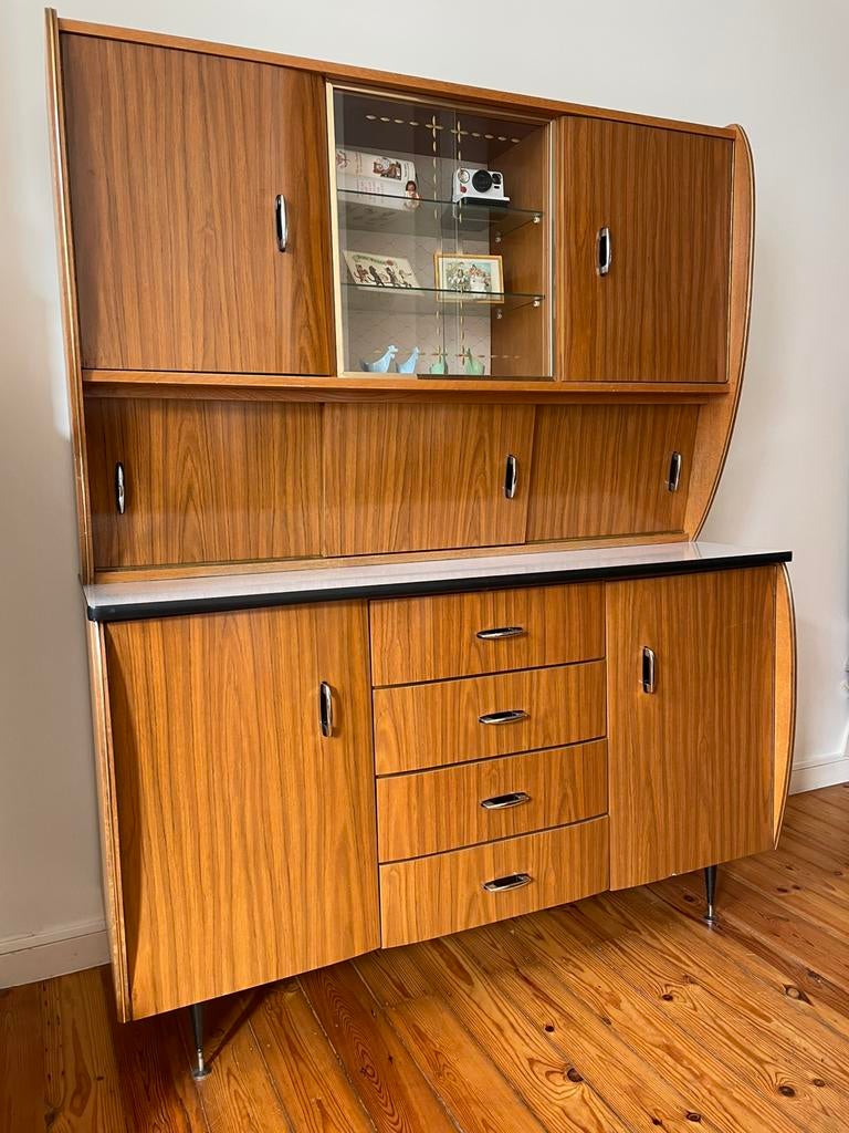 Meuble vintage année 70 - esprit scandinave, Maison & Meubles, Avec tiroir(s), 150 à 200 cm, Enlèvement, Utilisé