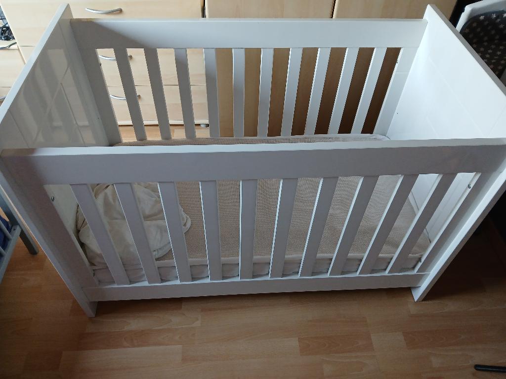babybed bopita, Kinderen en Baby's, Kinderkamer | Bedden, Ophalen, Zo goed als nieuw, Matras