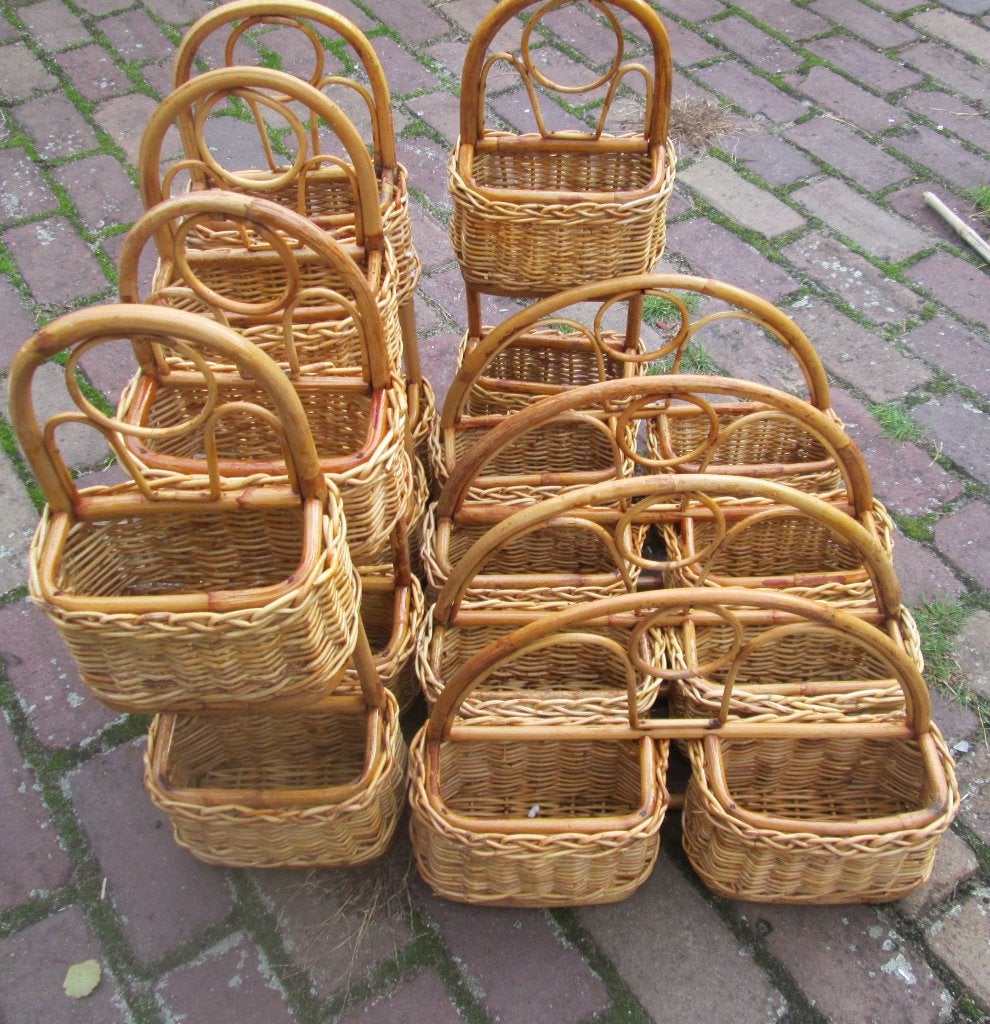 9 magnifiques nouveaux paniers muraux en osier, Maison & Meubles, Enlèvement ou Envoi, Neuf, Osier, Panier