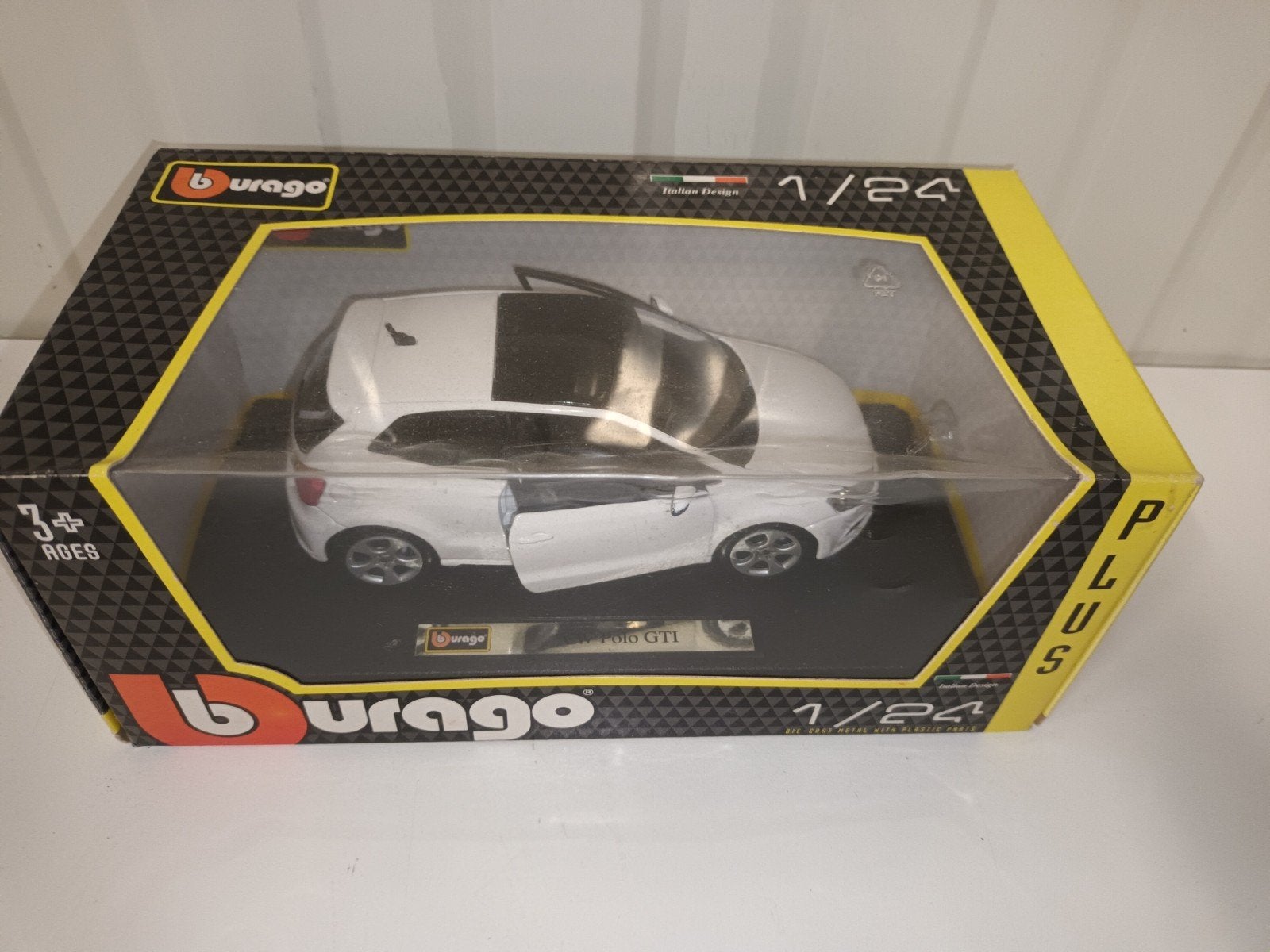 Bburago 1/24 VW Polo GTI (Wit) – In Originele Verpakking!, Ophalen of Verzenden, ###, ###, ###