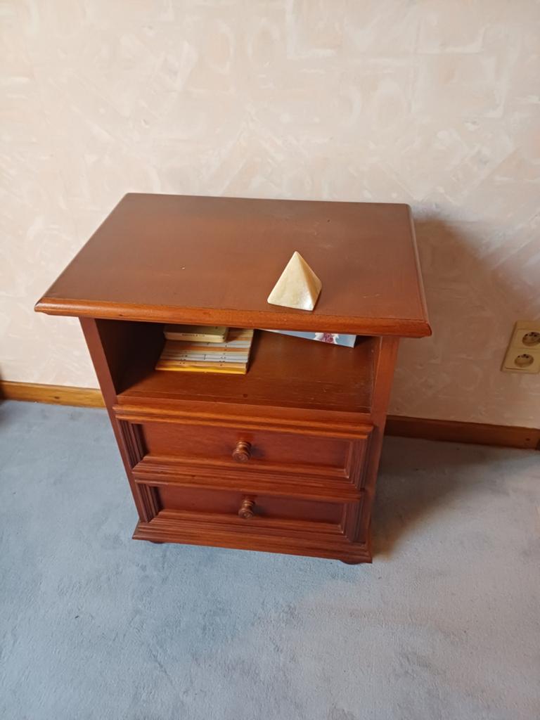Meubles bois véritable avec factures, Maison & Meubles, Enlèvement, Comme neuf, Cerisier, Moins de 100 cm
