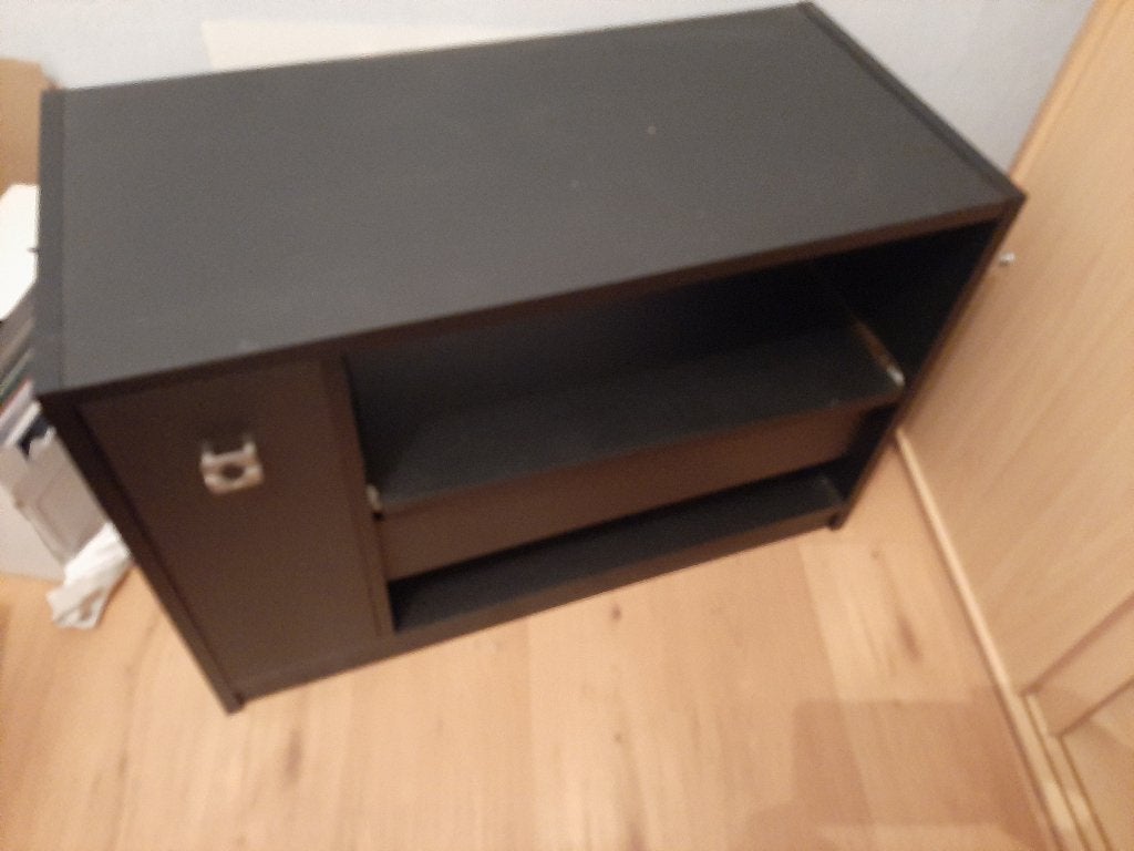 Zwarte practische kast, Ophalen, 70 tot 120 cm, Zo goed als nieuw, Minder dan 70 cm
