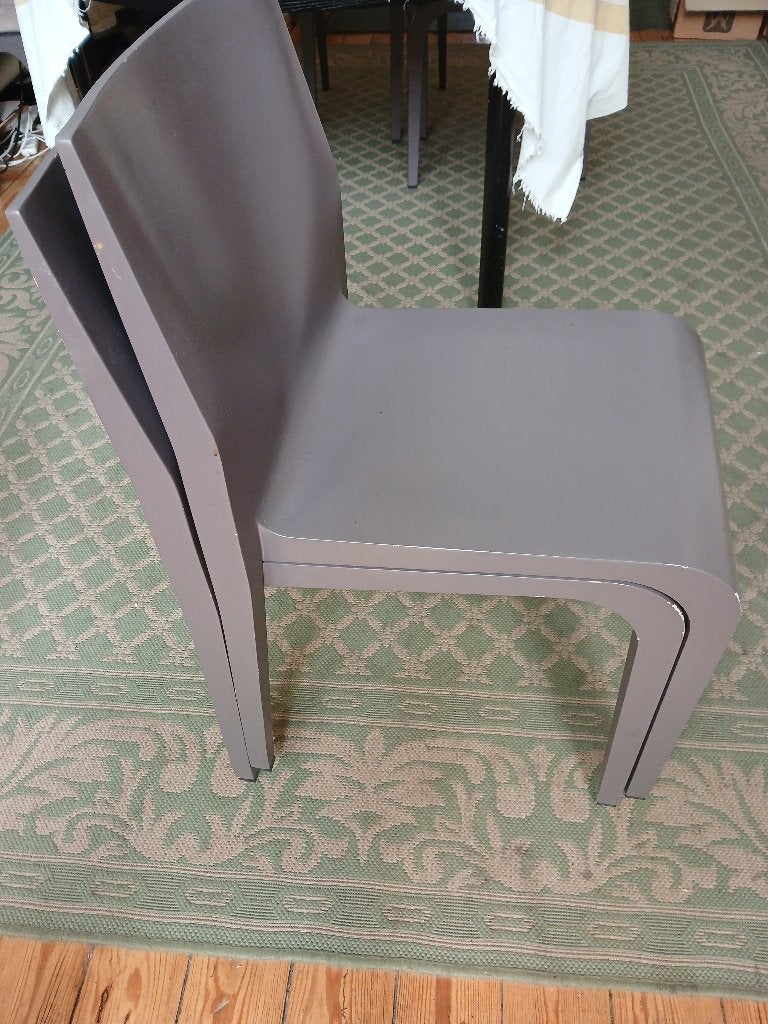 6 Chaises design enpilables, Maison & Meubles, Chaises, Autres couleurs, Enlèvement, Autres matériaux, Cinq, Six Chaises ou plus