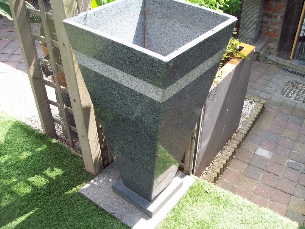 granieten  bloembak, Tuin en Terras, Ophalen, Overige materialen, Minder dan 60 cm, Vierkant