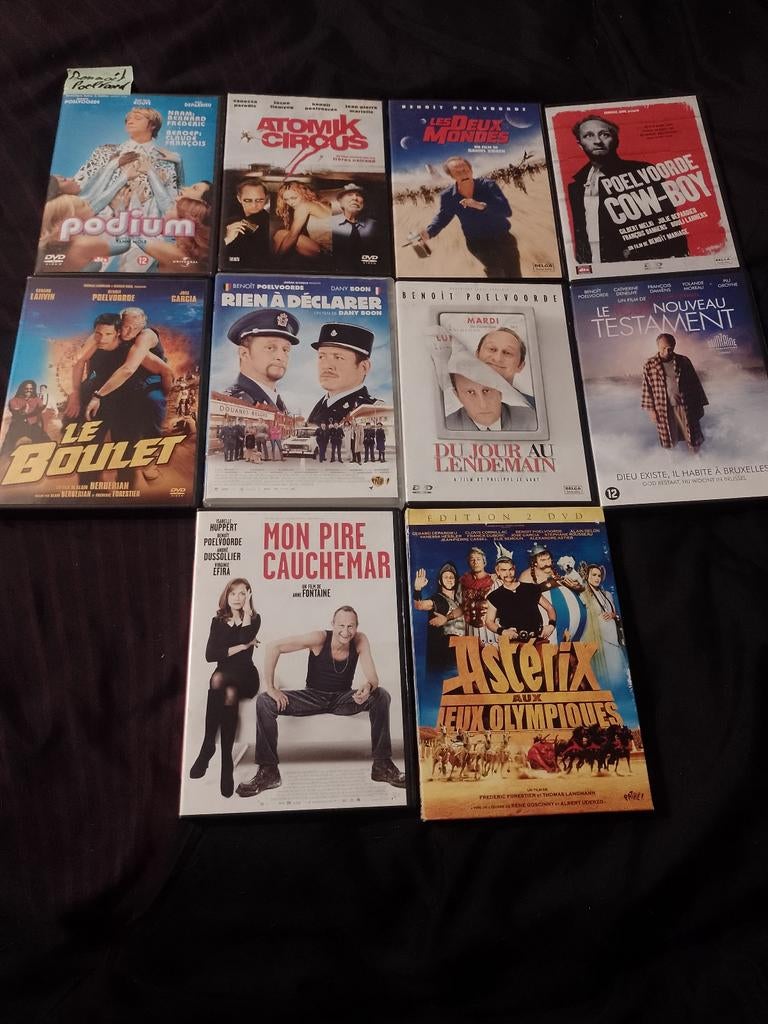 A vendre en DVD 10 films Benoît Poelvoorde, À partir de 9 ans, Enlèvement ou Envoi, Comme neuf, Comédie d'action