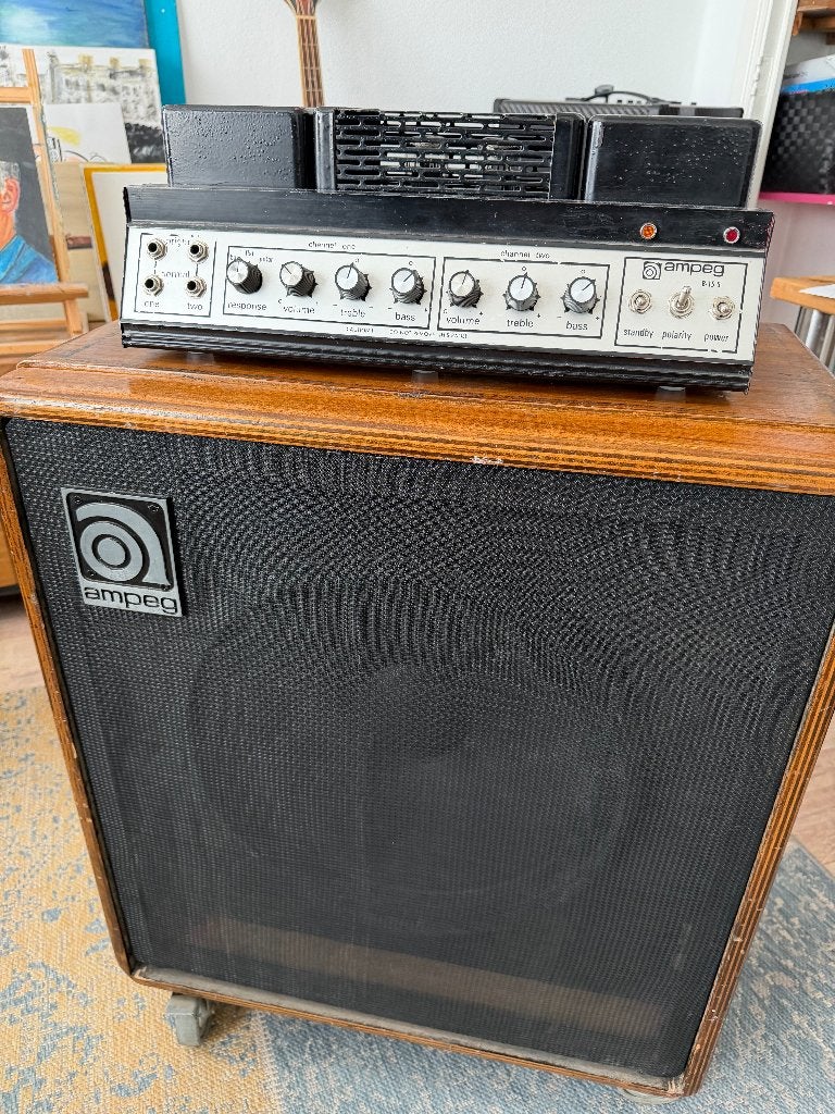 AMPEG 15S, FLIPFLOP COMBO, 50 WATT, 1977, BUIZEN, Musique & Instruments, Amplis | Basse & Guitare, Enlèvement, Utilisé, Guitare basse