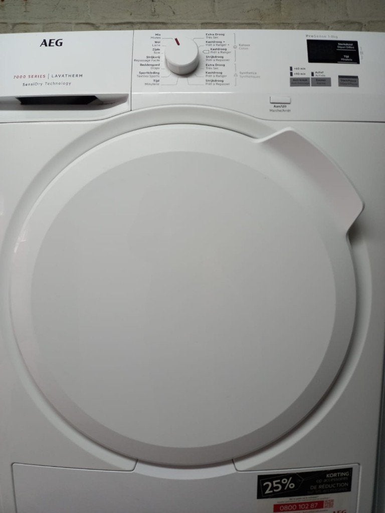 Sèche linge AEG 8kg pompe à chaleur A ++, Electroménager, Enlèvement, Comme neuf, Chargeur frontal