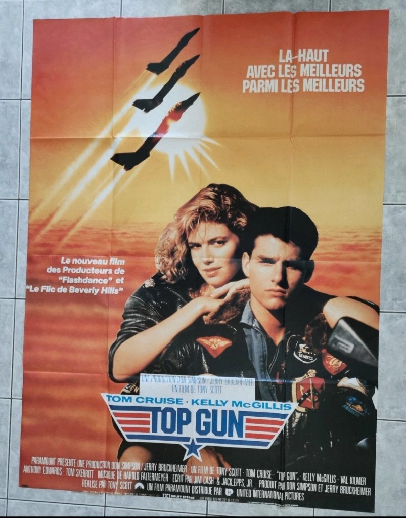 Top gun filmposter, Enlèvement, Comme neuf, Cinéma et TV