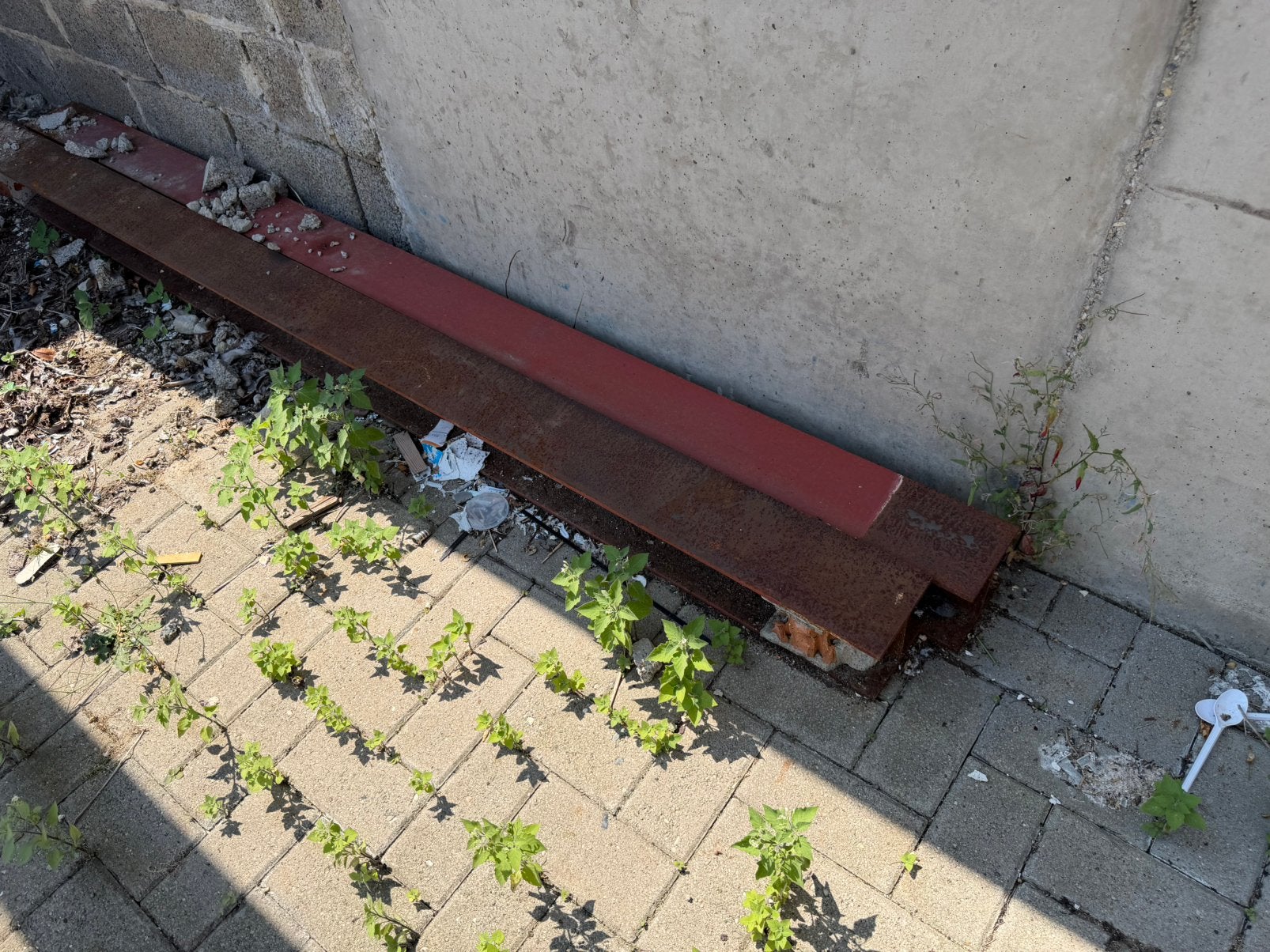 Stalen H balken van diverse lengtes, Doe-het-zelf en Bouw, Metalen, Ophalen