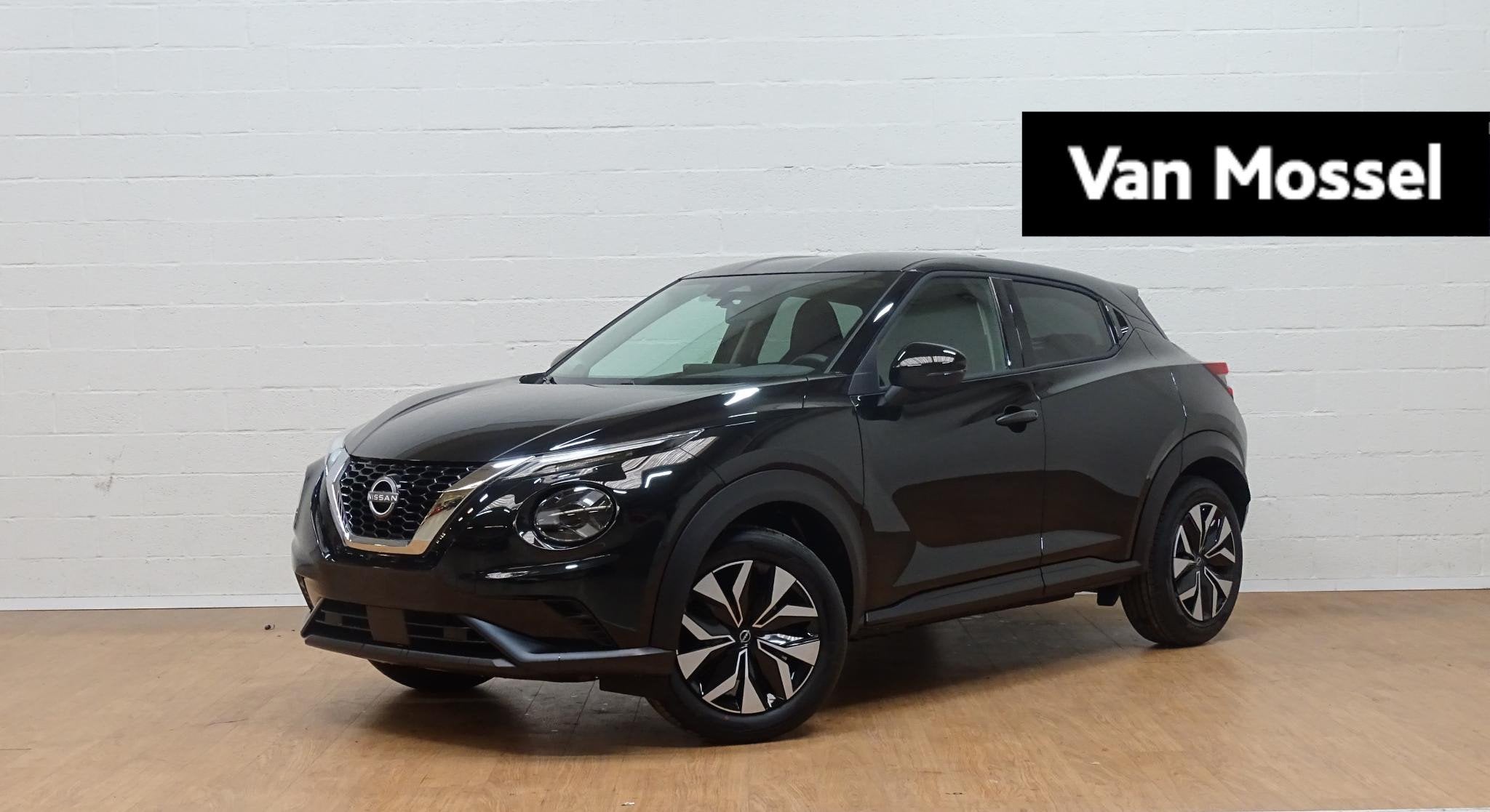 Nissan Juke 1.0 DIG-T Acenta automaat, Stof, Zwart, 5 zetels, 5 deurs