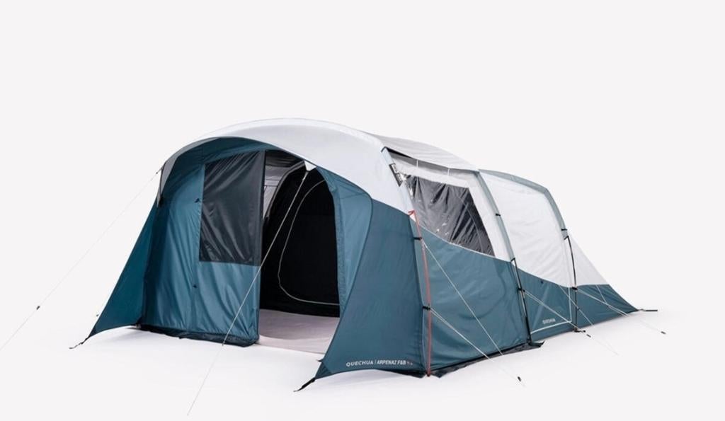 Kampeertent voor 5p, 2slaapruimtes, bl&fr, Aprenaz 5.2, Caravanes & Camping, Tentes, Enlèvement