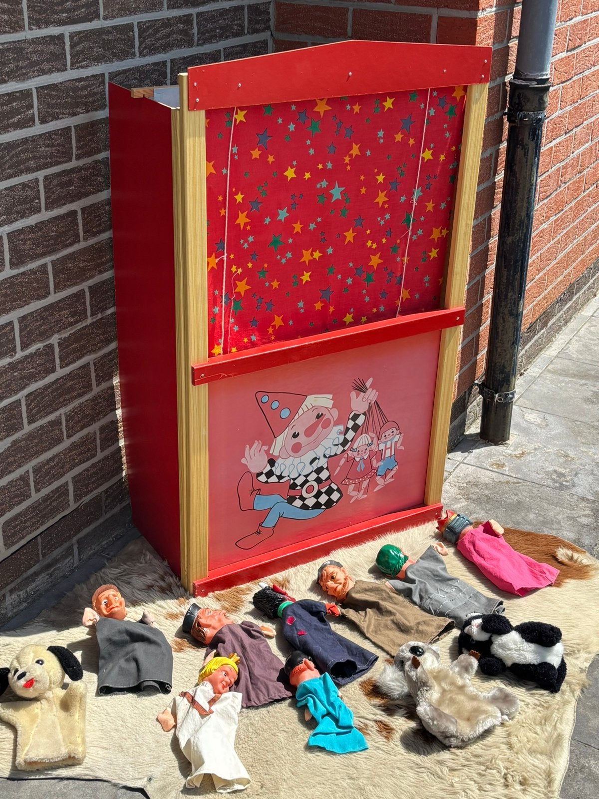 Poppenkast met poppen, Kinderen en Baby's, Ophalen, Gebruikt