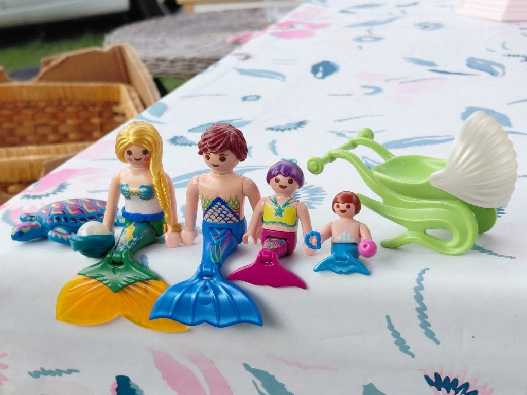 Famille de Sirène Playmobil, Autres séries, Comme neuf, Figurines, Kit complet