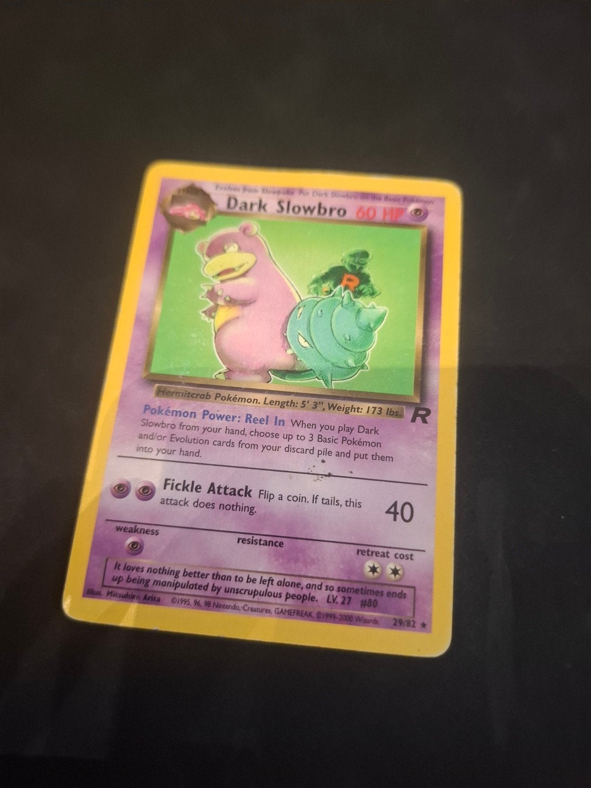Carte Pokémon : Dark Slowbro 60 CV (29/82) - Usagée, Enlèvement ou Envoi