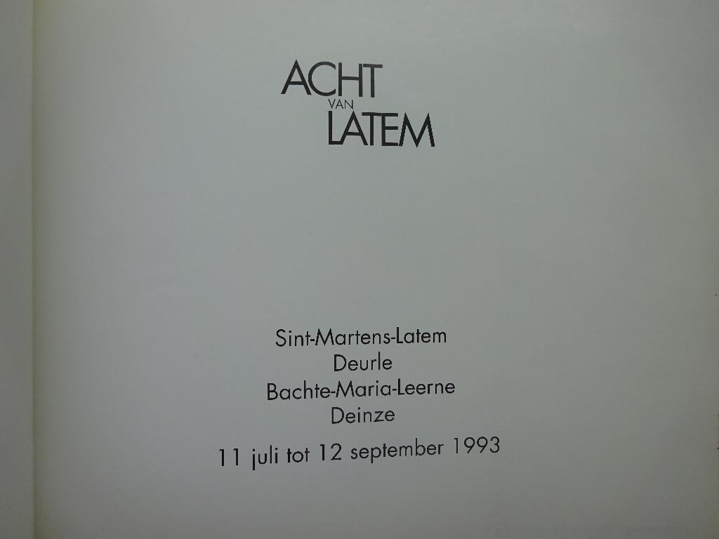 Acht van Latem 1993 Deurle, Ophalen of Verzenden, Zo goed als nieuw, Schilder- en Tekenkunst