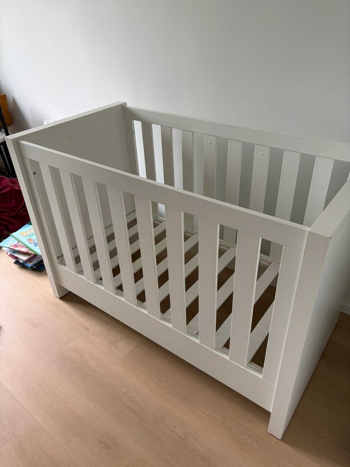 Babybed Bopita, Kinderen en Baby's, Ophalen, Gebruikt, Lattenbodem, Minder dan 140 cm