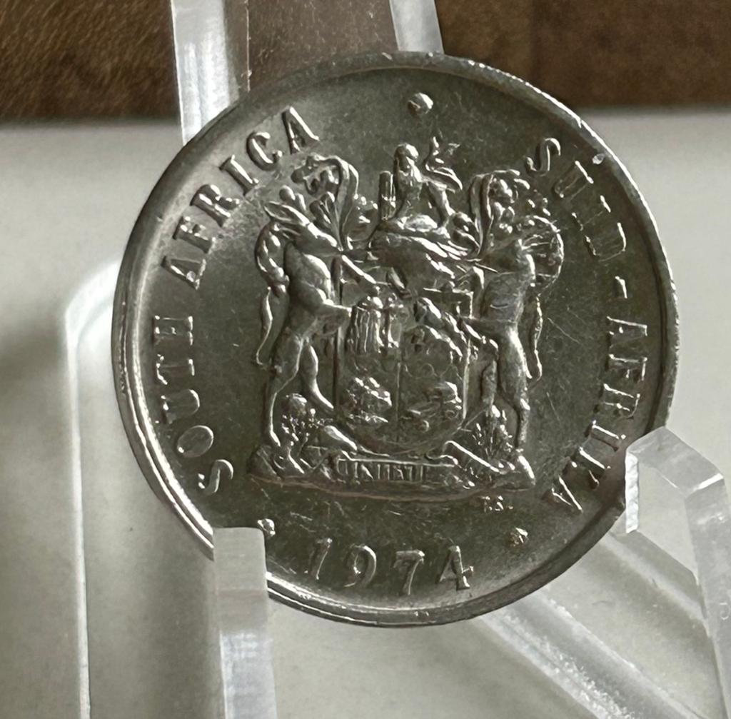 Zuid afrika 10 cent 1974 kwaliteit stempelglans, Postzegels en Munten, Munten | Afrika, Ophalen of Verzenden