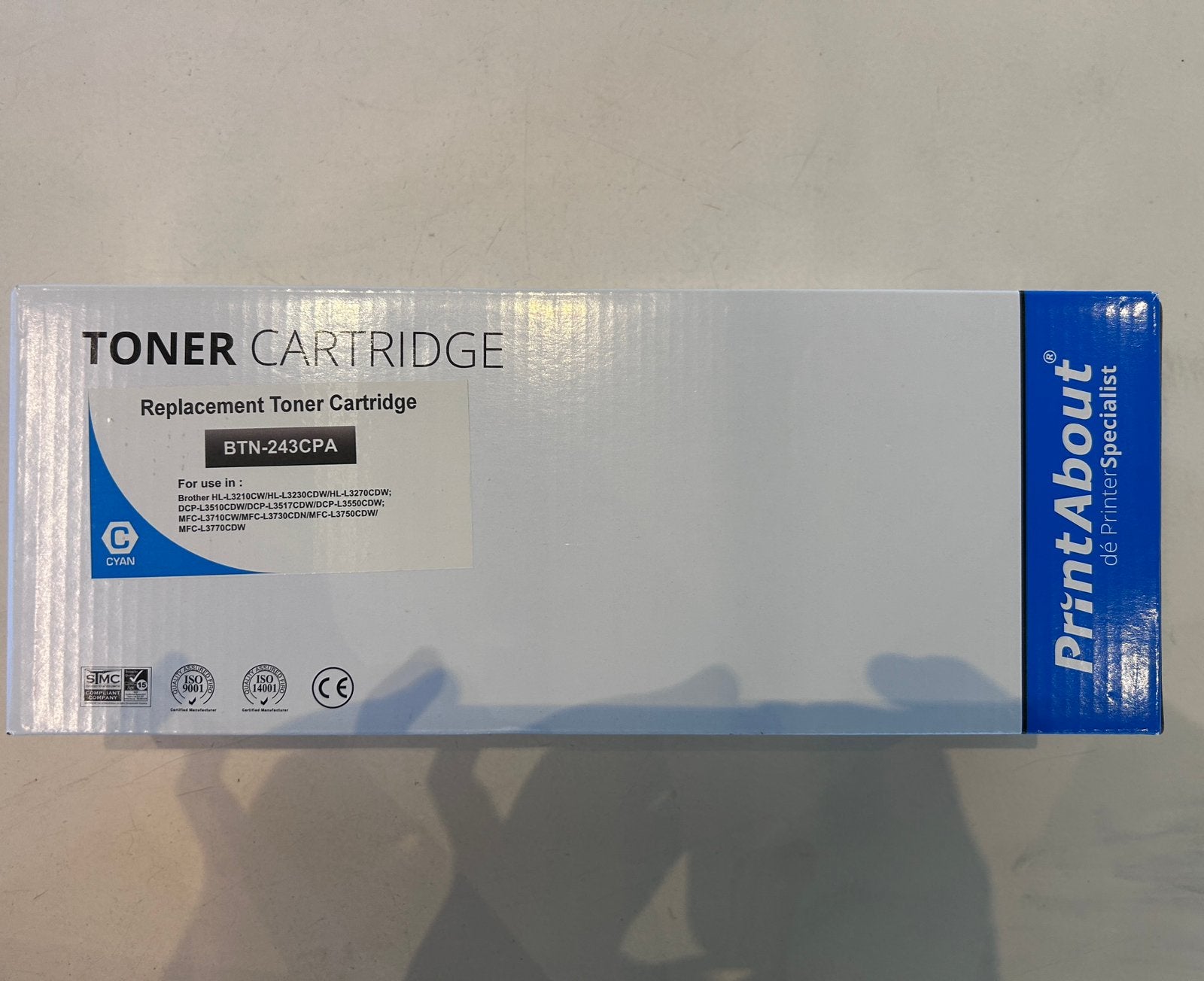 PrintAbout Huismerk voor Brother BTN-243M Toner Magenta, Computers en Software, Ophalen of Verzenden, Zo goed als nieuw, Toner