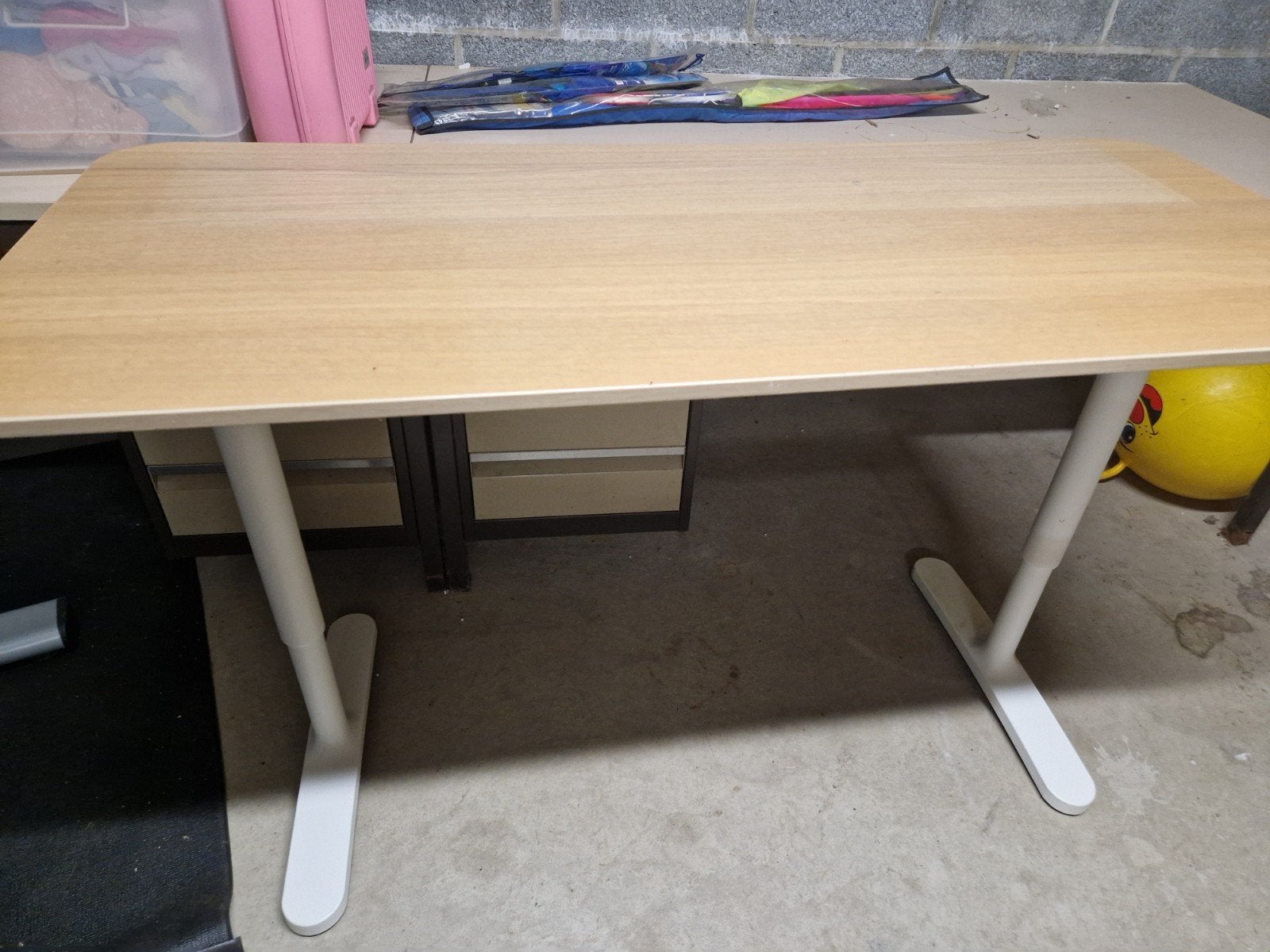 bureau Ikea chêne clair, Maison & Meubles, Enlèvement, IKEA