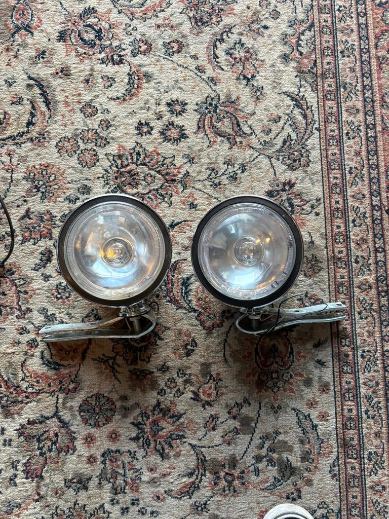Verstralers chrome met halo ring, Auto diversen, Ophalen, Zo goed als nieuw