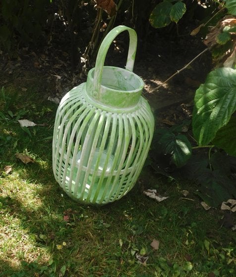 lampe - photophore - extérieur - déco - jardin - balcon, Neuf, 25 à 50 cm, Bougie, Bois