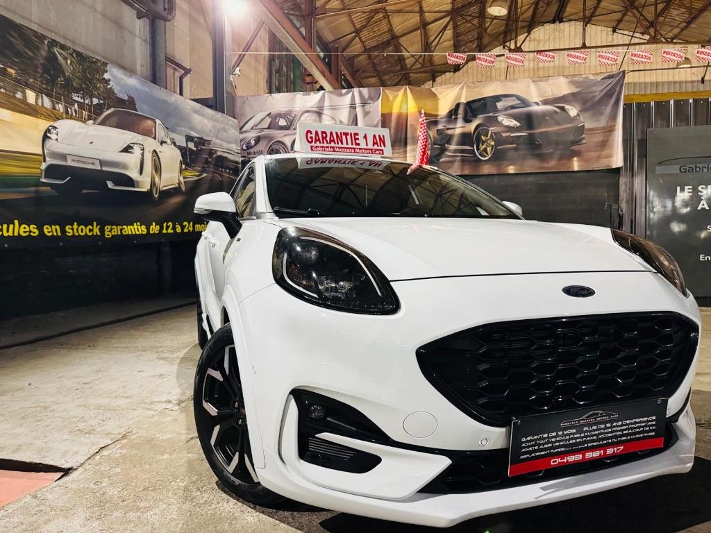 Ford Puma ST-Line 1.5TDCI CarPlay lederen GPS-camera B&O, Auto's, Ford, Puma, Euro 6, USB, Wit