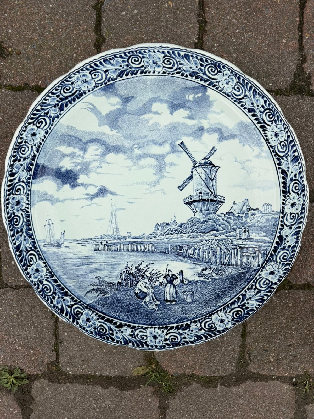 Delfts blauw bord / wandbord, Enlèvement