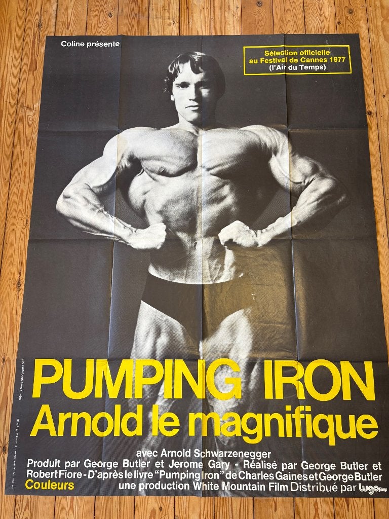 Filmaffiche pumping iron, Ophalen, Deurposter of groter, Film en Tv, Rechthoekig Staand