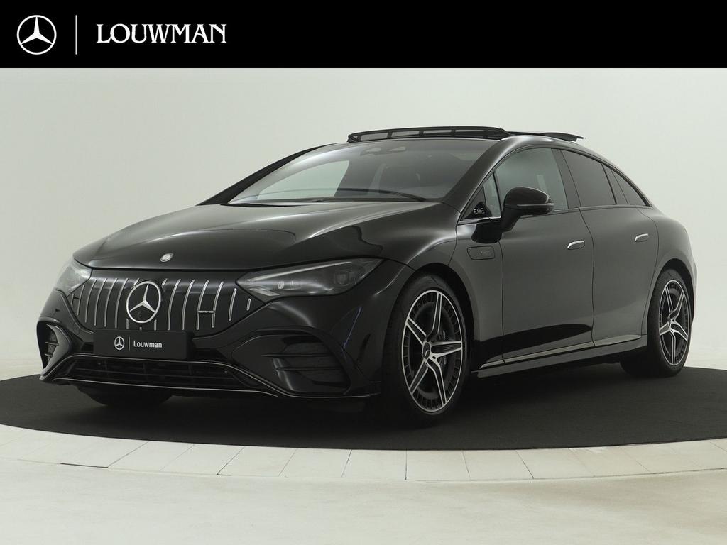 Mercedes-Benz EQE AMG 43 4MATIC 91 kWh | Hyperscreen | Dashc, Auto's, Mercedes-Benz, Automaat, Zwart, Zwart, Berline