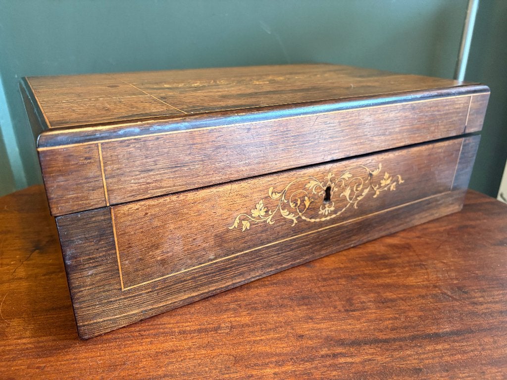 Zeer Fraaie Antieke Schrijfkist., Antiek en Kunst, Ophalen of Verzenden