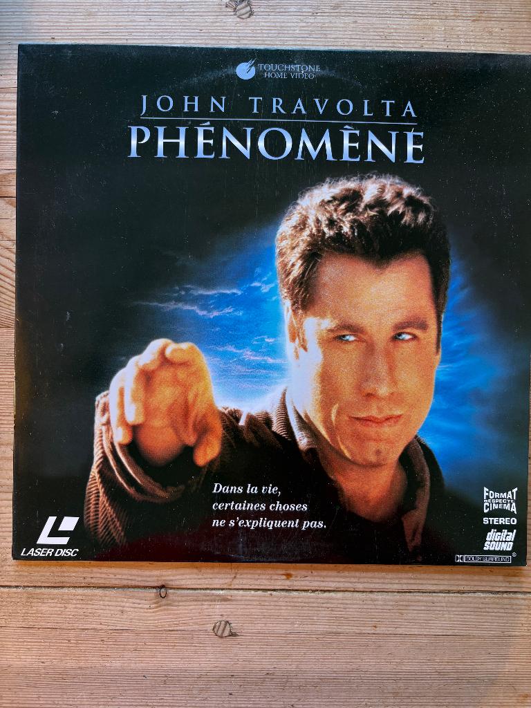 LaserDisc – Phénomène (Phenomenon) – John Travolta, Enlèvement ou Envoi, Comme neuf, Film