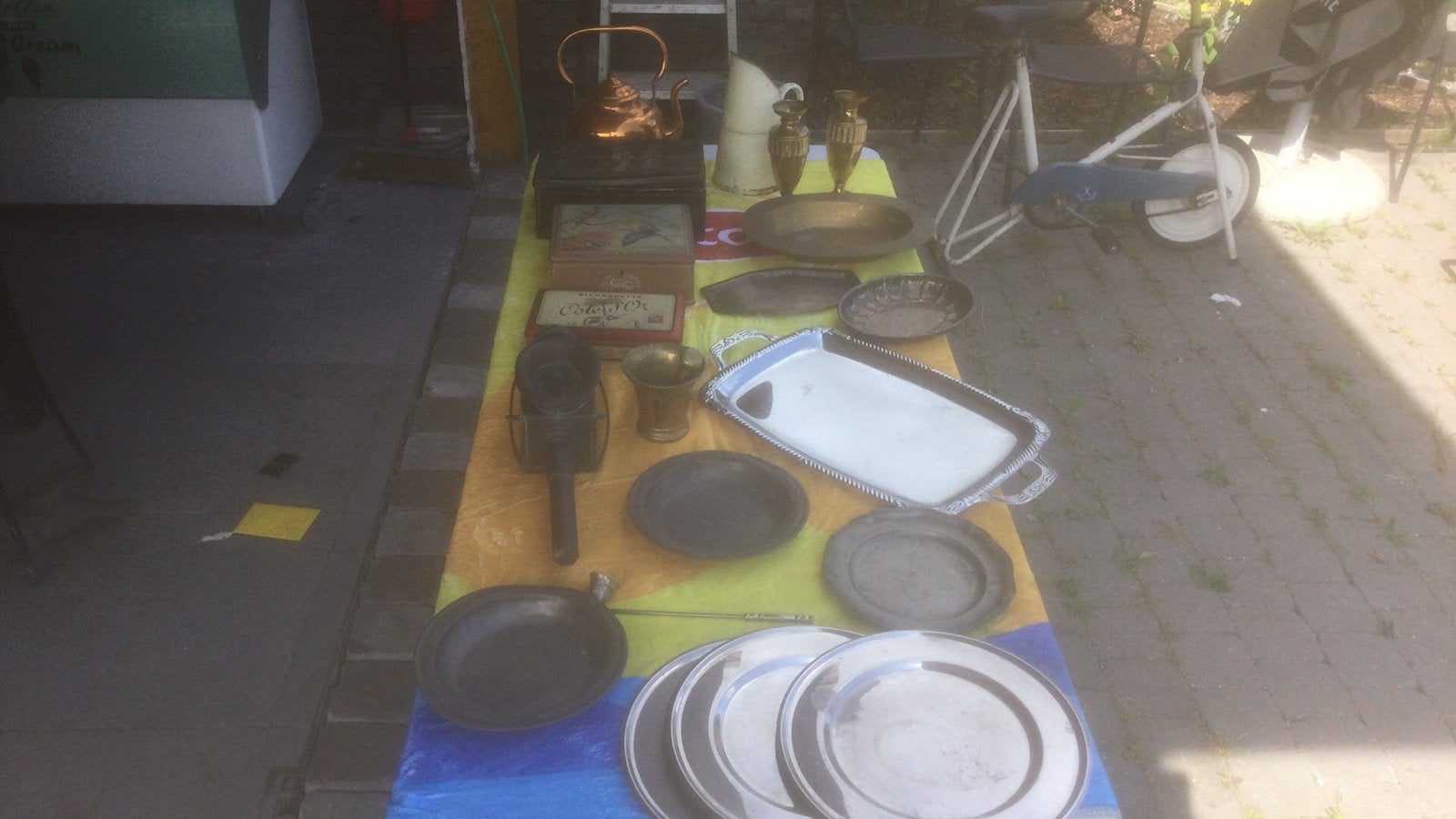 Oude metalen decoratie in een lot, Ophalen of Verzenden, Gebruikt