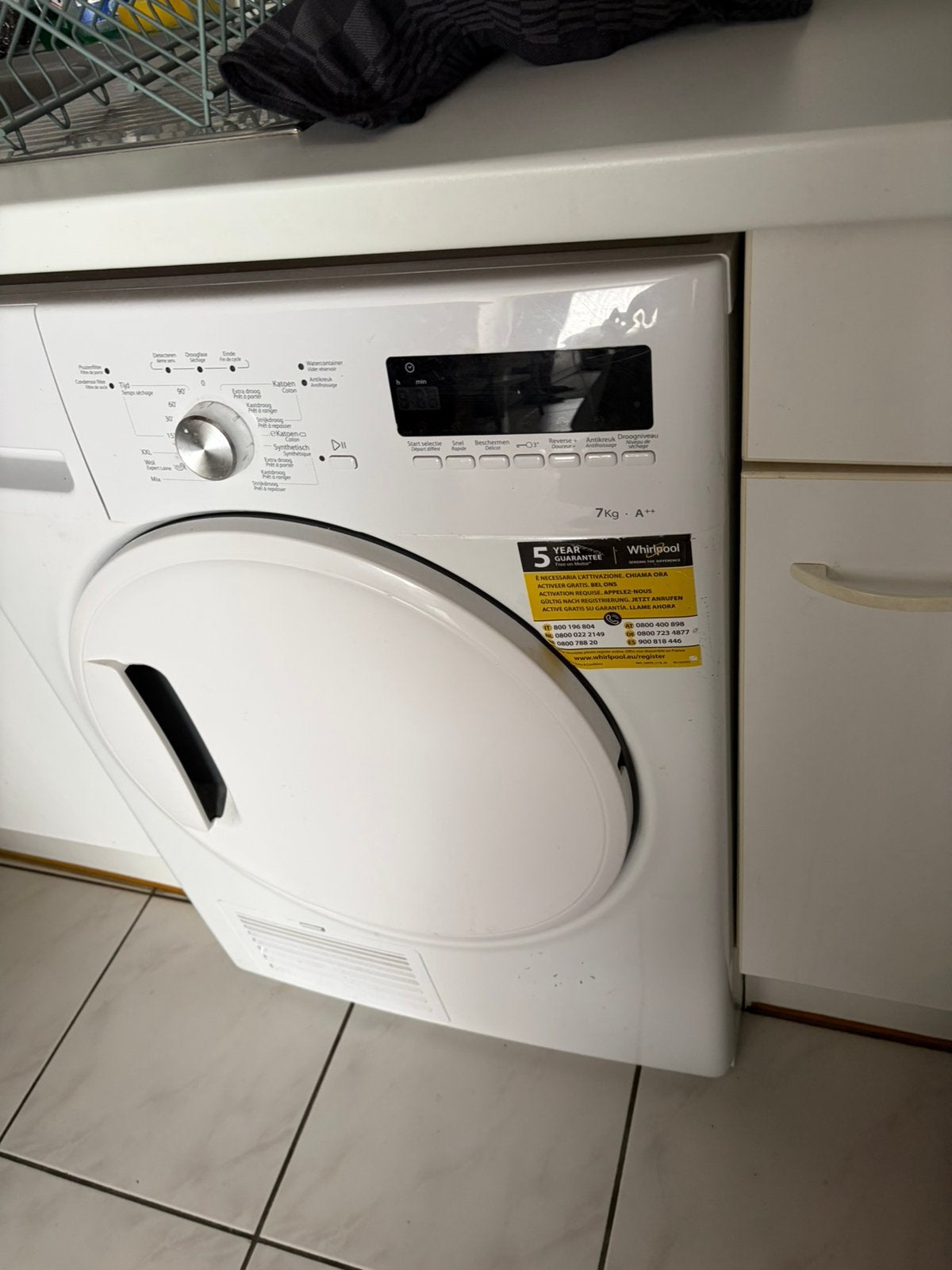 Seche linge, Electroménager, 6 à 8 kg, 85 à 90 cm, Comme neuf, Chargeur frontal