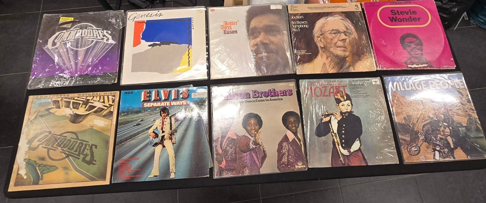 Lot de 10 albums vintage Commodores Genesis Stevie Wonder Eu, CD & DVD, Vinyles | Compilations, LP, Enlèvement ou Envoi, Classique