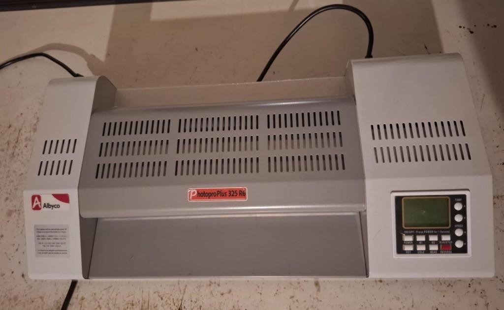 Lamineermachine albyco photoplus 325 r6, Ophalen, Zo goed als nieuw