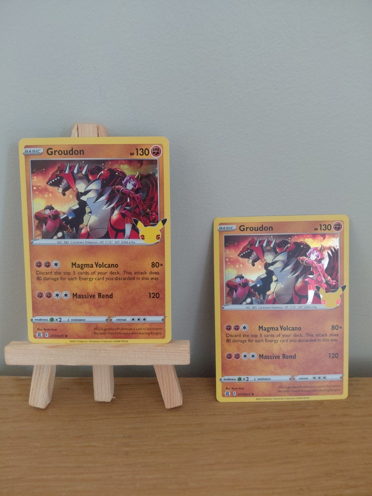 pokémon kaart groudon, Ophalen of Verzenden, Gebruikt, Meerdere kaarten