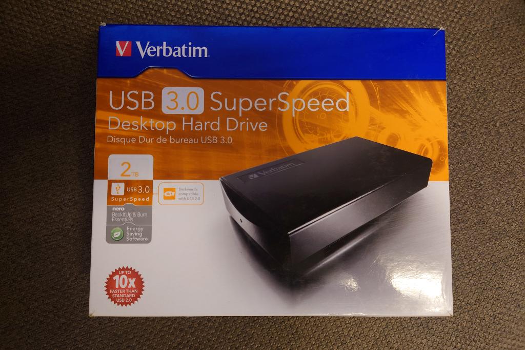 Verbatim externe harde schijf van 2 TB, Computers en Software, Harde schijven, Gebruikt, HDD, Ophalen of Verzenden, Verbatim