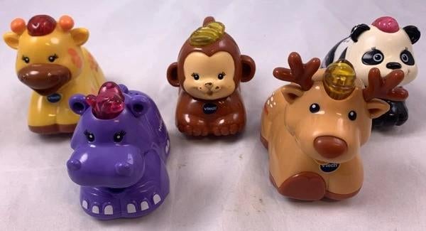 VTech Zoef Zoef Dieren 5 stuks verzameling partij set, Kinderen en Baby's, Speelgoed | Vtech, Zo goed als nieuw, 6 maanden tot 2 jaar