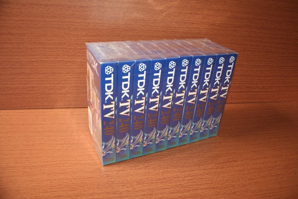 10x TDK TV 240 VHS video nieuw in verpakking, Ophalen